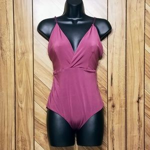 NWT Shinestar Bodysuit Crossback Strappy Back